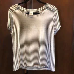 Cabi zipper detail shirt